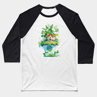 Lily Cloud House Baseball T-Shirt